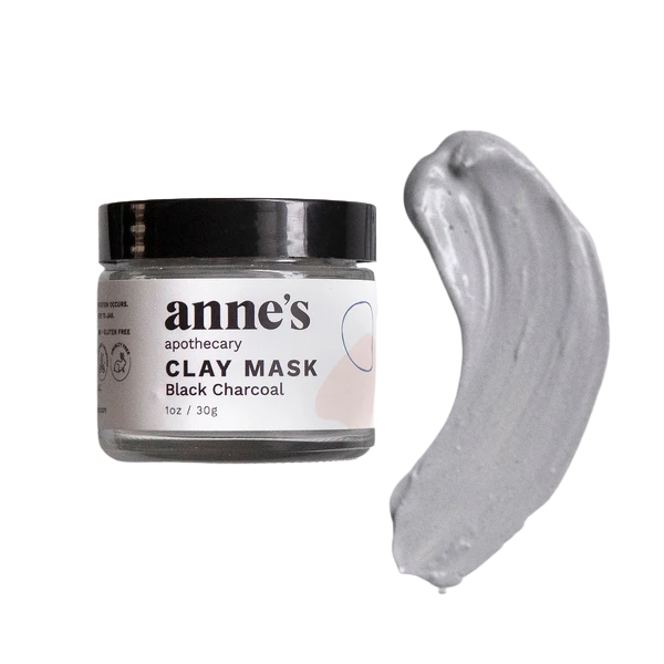ANNES APOTHECARY Black Charcoal Clay Mask wet texture